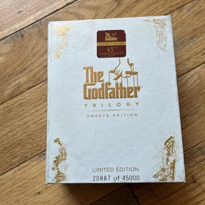 The Godfather Trilogy(Blu-ray) 45th Anniversary Omertà Edition EUC - Foto 1 di 6