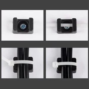 20Pcs Magnetic Zip Tie Mount Cable Base Wire Clips Cables Management Heavy Duty - Picture 1 of 7