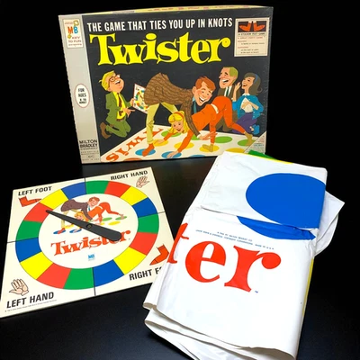 Vintage 1966 Milton Bradley TWISTER Jogo Original 1ª Edição 100% Completo 4645 - Imagem 1 de 4