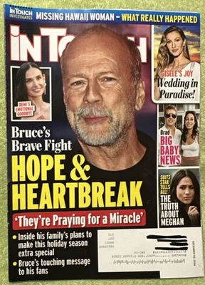 In Touch 2024 magazine Bruce Willis GABRIEL MACHT Gisele Bundchen BRAD PITT - Image 1 of 3