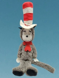 Cat in the Hat Gray Plush 17" Dr Seuss Vintage Eden 1979 Stuffed Toy - Picture 1 of 12