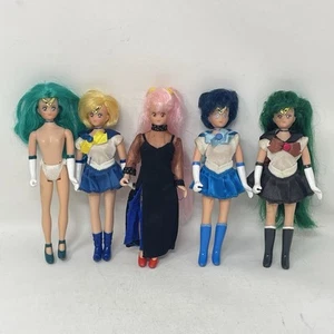 Vintage Sailor Moon 6" Dolls Lot Of 5 Pluto Wicked Lady Mercury Neptune Uranus - Picture 1 of 10