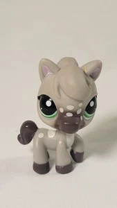 Littlest Pet Shop #1820 Gray Brown Horse Green Eyes - Picture 1 of 9