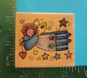 Hero Arts QUILTERS ANGEL Rubber Stamp E1155 - Picture 1 of 2