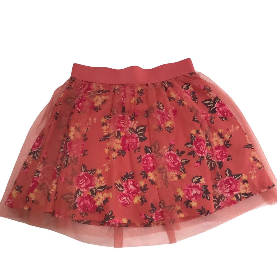Beautees Girls Skirt XL Tulle Floral Tutu Balletcore Cottagecore Fairy Grunge - Image 1 of 4