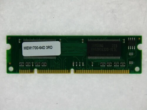 MEM1700-64D 64MB 100pin Memory for Cisco 1700 LOT of 10 - Image 1 of 1