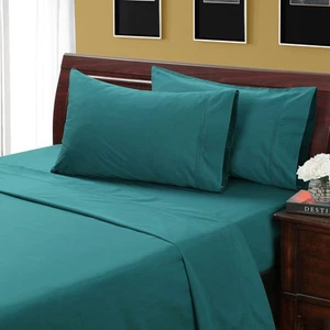 1000 Thread Count Silky Soft 100% BAMBOO Bed Sheet Set KING TEAL / GREEN - Picture 1 of 1