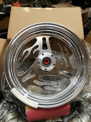 Flamed Desperado 16 X 5 задний полированный обод колеса измельчитель harley - Изображение 1 из 4