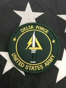 Delta Force US Army Special Force Counter Terrorism Embroider GREEN Patch Hk/Lp - Picture 1 of 4
