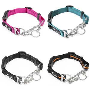 Dog Collar Pull Stop Collar Dogs with Safety Lock Collar Nylon - Picture 1 of 35