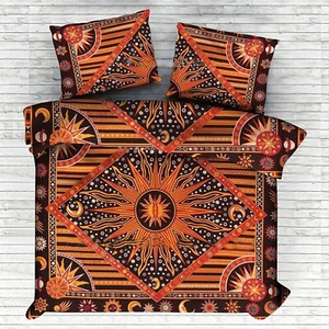 Bedding Set Queen Size Duvet Cover Mandala Hippie Gypsy Indian Quilt Cover Boho - Picture 1 of 7