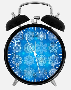 Snowflake Alarm Desk Clock 3.75" Home or Office Decor W351 Nice For Gift - Picture 1 of 1