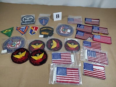 Lot of 24 Embordered Patches Variety Flags Plus (Lot B) - Image 1 of 4
