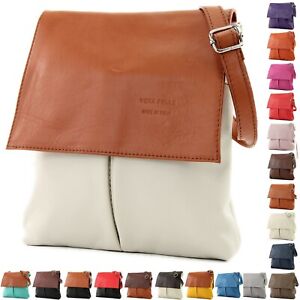 Tote women's handbag, across the body, travelling bag / coloured /  Leather  bag