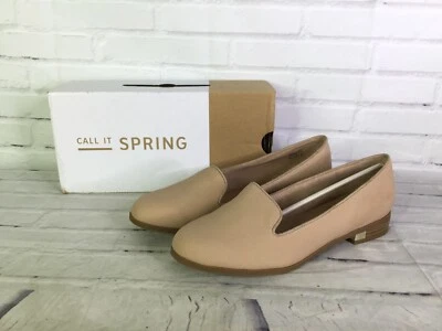 Call It Spring Womens Size 10 Dweidia Casual Fabric Loafers Flats Shoes Beige - Image 1 of 4