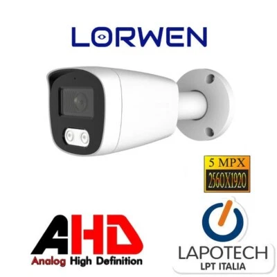 Lorwen AHD telecamera bullet BA14AN58N 5 MPX 8 Analogica XVR DVR cvbs cvi TVI - Immagine 1 di 4