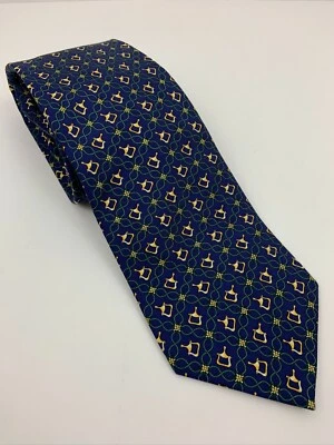 Corbata Fabris Venezia 100 % seda canoa azul marino Italia Foto 1 de 4