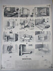 Vintage Print,Bedsteads; Chairs,Stools,Growth Of Industrial Art,1892.Bein & Co.