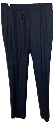 НОВАЯ Теория Размер 12 100% ШЕРСТЬ Namiko Pin Stripe B0701202 Темный Уголь - Изображение 1 из 4