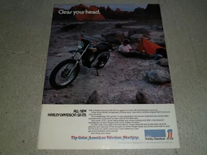 Harley-Davidson SX175 1973 anuncio/artículo - Imagen 1 de 1