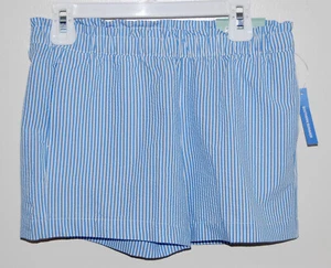 NWT Magellan Girls Provence Blue Elastic Waist Seersucker Shorts sz M L XL - Picture 1 of 16