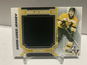 2013-14 ITG Heroes and Prospects Black Jersey 2014 Spring Expo 1/1 Sam Bennett - Picture 1 of 2