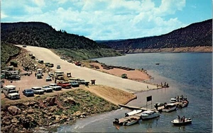 Cartolina Cedar Springs Barca Rampa Gola Fiammeggiante Utah - Foto 1 di 2