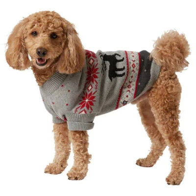 Chaps Animal Sweater Multicolor Holiday Crewneck Cotton Christmas Ralph Lauren S - Image 1 of 4