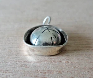 3D 15mm United States Navy Sailor Military Hat Sterling Silver Charm - Picture 1 of 8