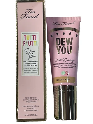 TOO FACED Tutti Frutti Dew You Fresh Glow Foundation in NATURAL BEIGE 1.35 fl oz - Image 1 of 2