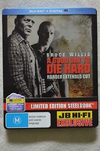 A Good Day To Die Hard Limited Edition Steelbook Blu Ray Jb-Hi-Fi Exclusive - Picture 1 of 9