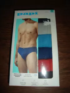 Papi 6 Pack Men's Premium Cotton Low Rise Briefs Underwear XL (40-42) New - Picture 1 of 9