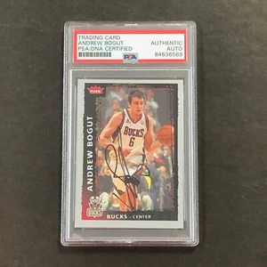 2008-09 NBA Fleer #82 Andrew Bogut Signed Card AUTO PSA Slabbed Bucks - Picture 1 of 2