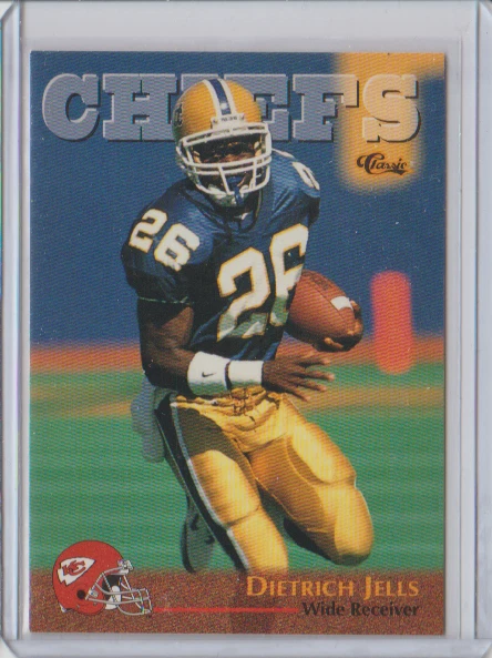 1996 Classic NFL Rookies #28 Dietrich Jells Kansas City Chiefs Pitt Panthers - Image 1 of 1