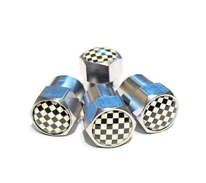 Schachbrett Rad Ventil Staubkappen für Mini Cooper Works Clubman Countryman - Bild 1 von 3