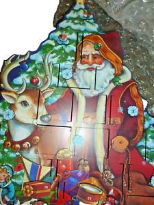 New ListingByers Choice Rare Woodland Santa Advent Calendar with Original Box
