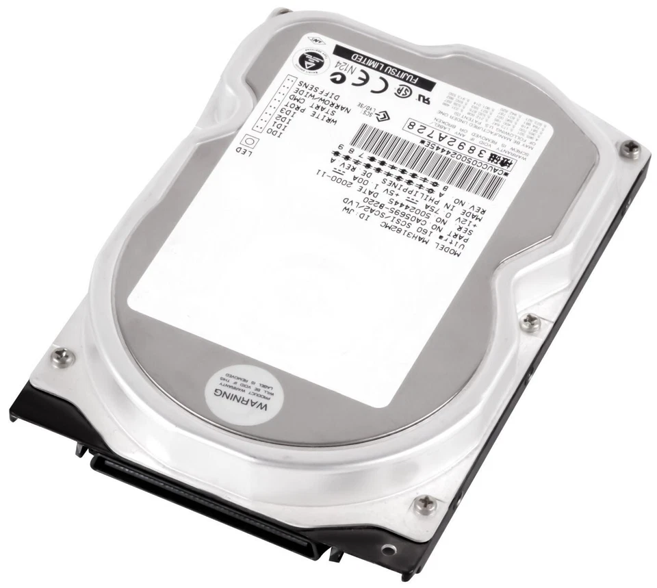 Hard Drive Fujitsu MAH3182MC 18GB 7200RPM 4MB Cache SCSI U160 80-Pin 3.5" Inch - Image 1 of 3