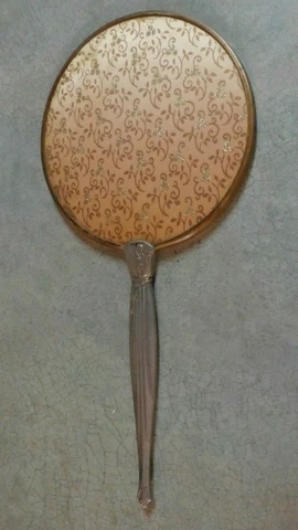 VINTAGE DRESSER MIRROR WITH HANDLE Cover
