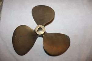 Vintage HE D12 P10L Columbian Hydroflite 3 Blatt Bronze Messing Bootspropeller - Bild 1 von 16