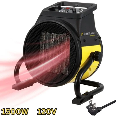 Dura Heat EUH1465 Electric Indoor Forced Air Heater with Pivoting Base 5,120 Btu - Image 1 of 4