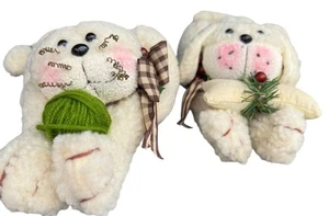 Holiday Christmas Cat & Dog Plush Stuffed 7" - Picture 1 of 4