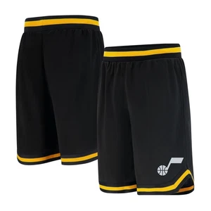 Ultra Game NBA Herren Active Knit Basketball Shorts, Utah Jazz, schwarz, Medium - Bild 1 von 6