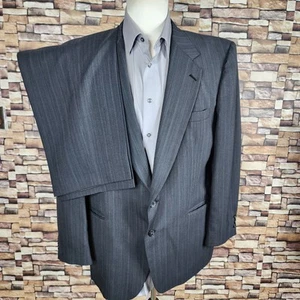 Kuppenheimer 2 Piece Suit Mens 44R 38X30 Gray Multicolor Stripe - Picture 1 of 11