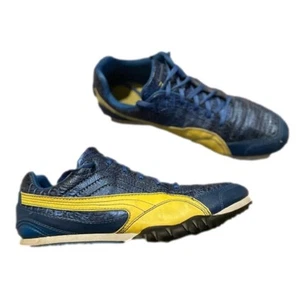 Zapatos deportivos Puma para correr coloridos azules amarillos con cordones talla 10 - Imagen 1 de 7