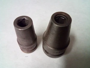 Set Of 2 Apex 3/8" & 1/2" Drive To 5/16" Hex Bit Adapters # 835 And 855 - Picture 1 of 1