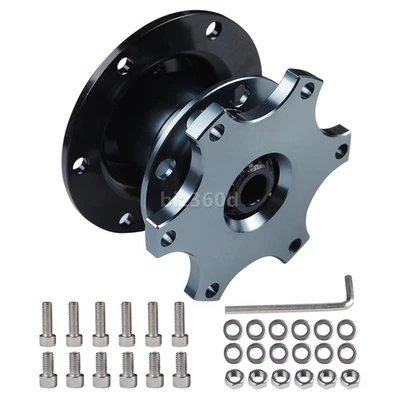 Racing Car Universal Steering Wheel Snap Off Hub Quick Release Adapter Boss Kit - Image 1 of 4