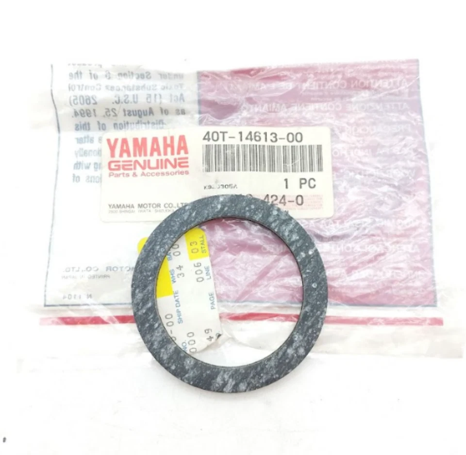 Junta de tubo de escape Yamaha YZ IT DT 1984-1986 NUEVA OEM 40T-14613-00 Foto 1 de 4