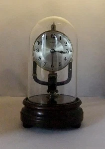 Seltene Bulle Uhr (Frankreich) 800 Tage elektromagnetische Uhr unter einer Glaskuppel - Bild 1 von 11