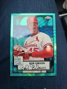 Bob Gibson #639 2021 Topps Chrome Platinum Blue Prism Refractor - Picture 1 of 2