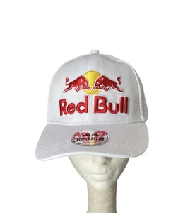 Red Bull Racing SnapBack Hat White Mesh Adjustable New - Picture 1 of 4